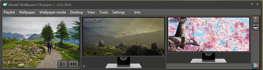 Desktop Background Background Switcher Dual monitor setup