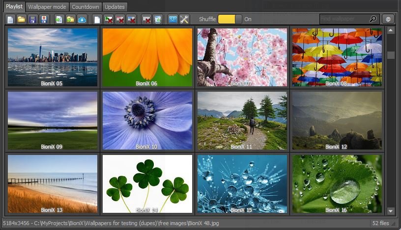 Desktop Background Switcher software. Wallpaper Source tab help. Set ...