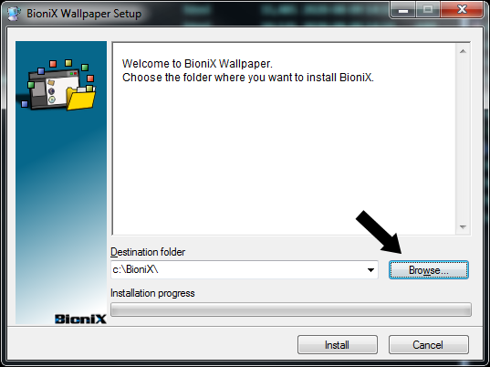 Setup dialog