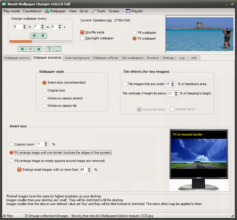 Desktop Wallpaper Slideshow software