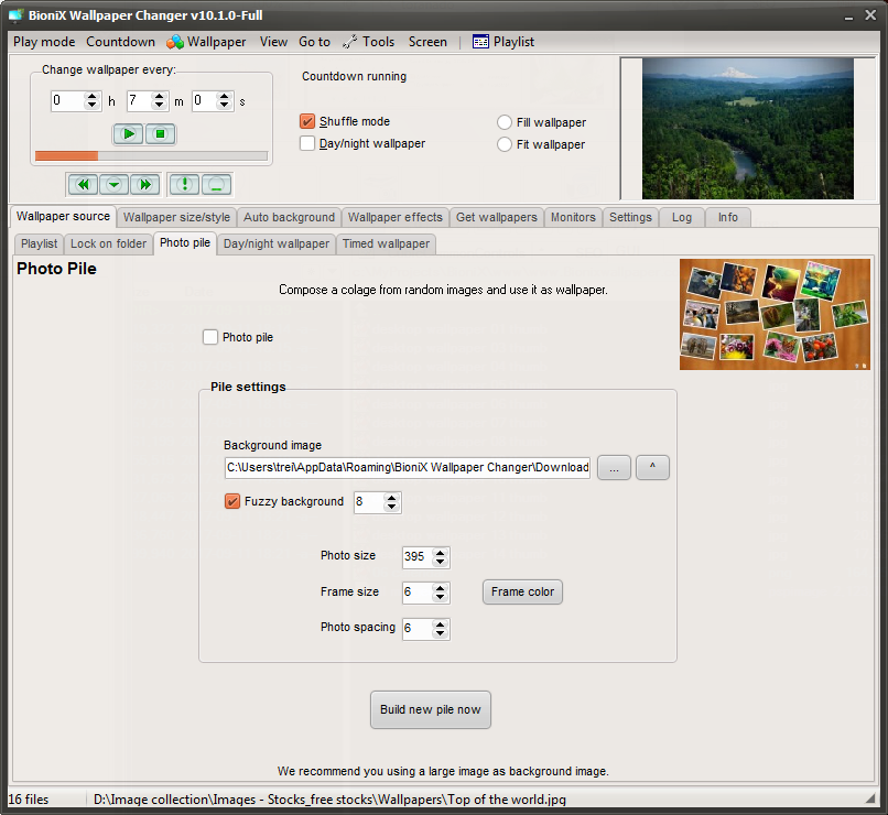 Desktop Wallpaper Slideshow software